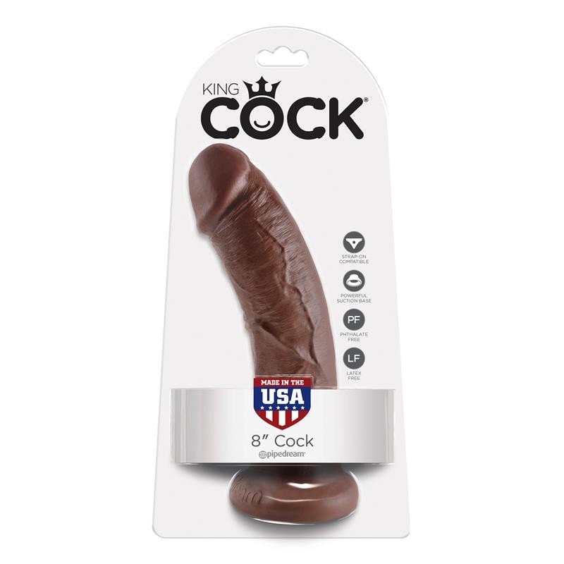 King Cock pénis de 8 - Couleur Marron