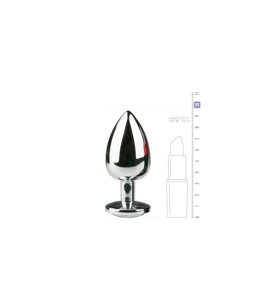 Plug de Aluminio No. 6 - argent/ transparent