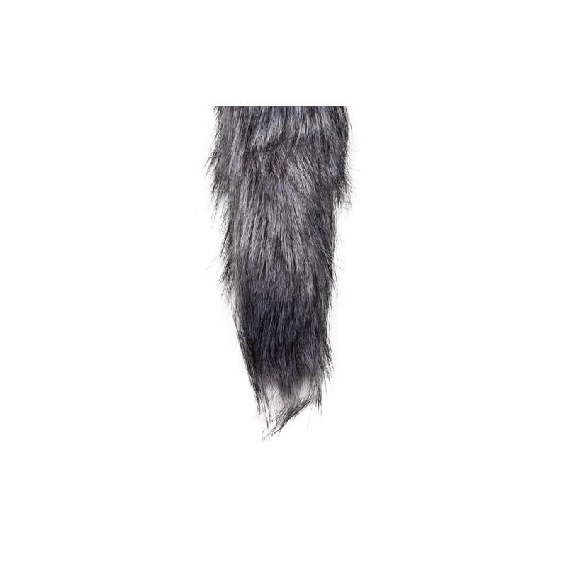 Plug avec queue de renard No. 6 - argent