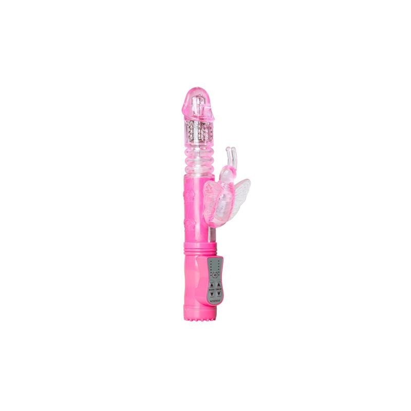 vibromasseur de lapin - papillon rose