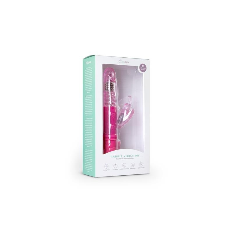 vibromasseur de lapin - papillon rose
