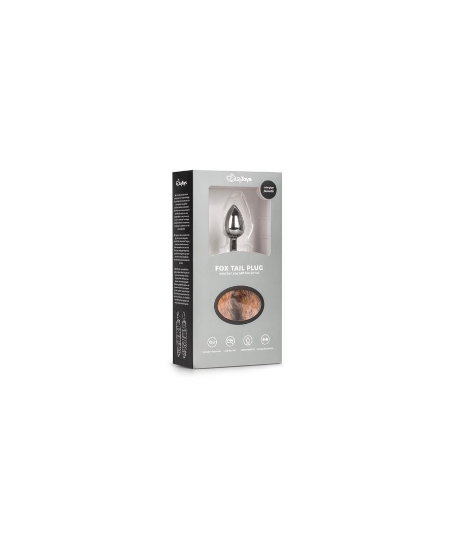 Plug Anal avec queue de renard No. 7 argent