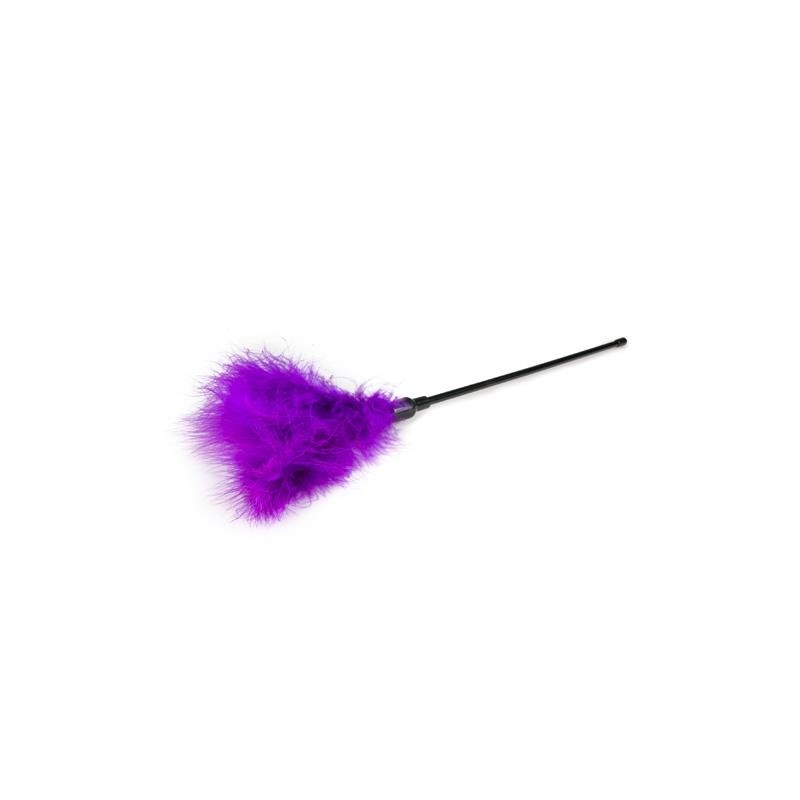 Plumes stimulatrices avec manche long - mauve