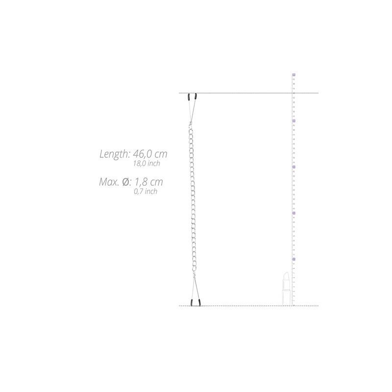 pinces avec chaine en metal pour mamelons