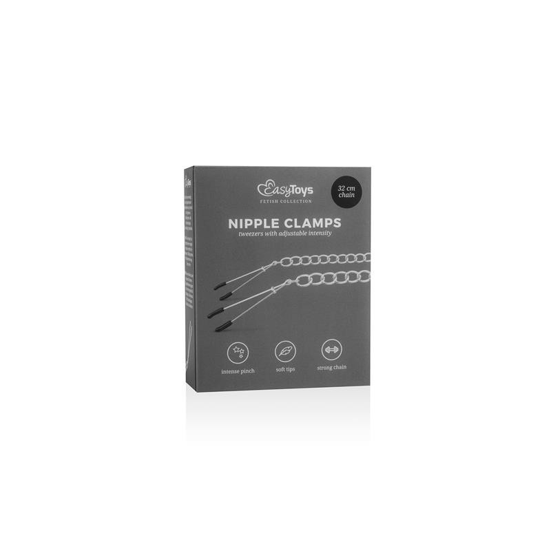 pinces avec chaine en metal pour mamelons