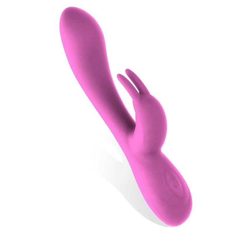 Mauve Vibromasseur Unibody silicone liquide USB Rose