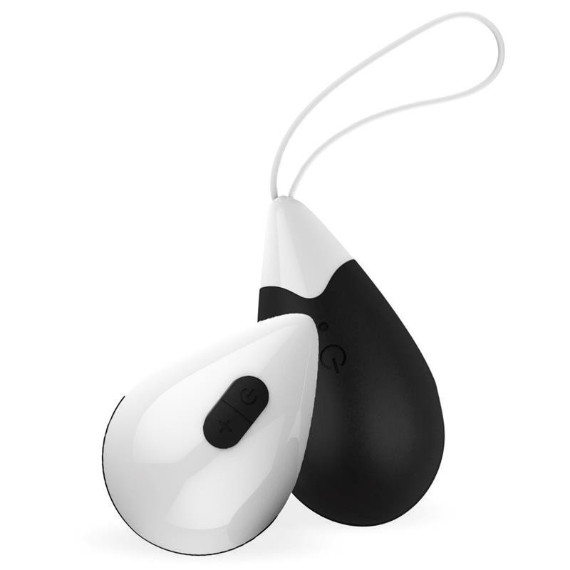oeuf vibrant télécommande USB silicone Noir