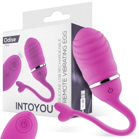 oeuf vibrant télécommande Odise USB silicone Rose
