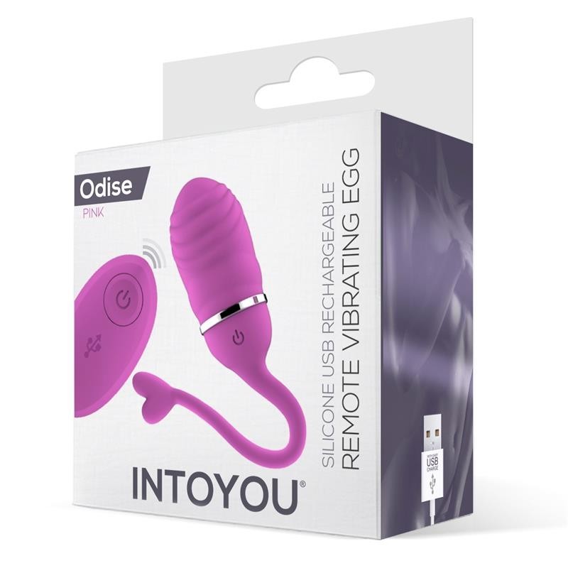 oeuf vibrant télécommande Odise USB silicone Rose