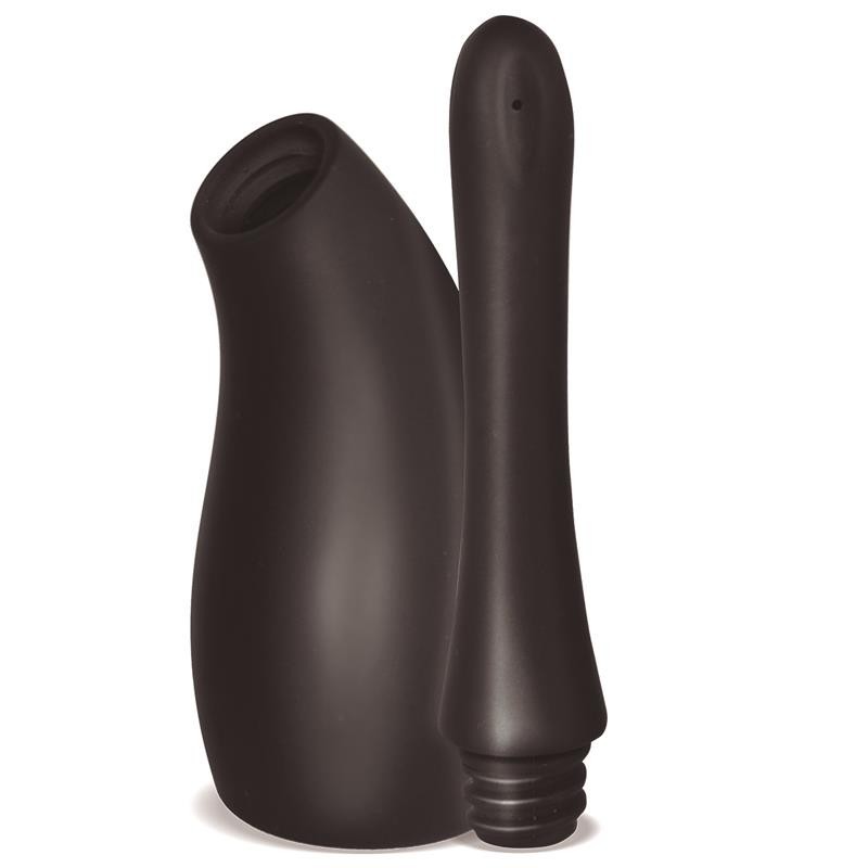 douche méticuleuse Anal Deluxe silicone noir