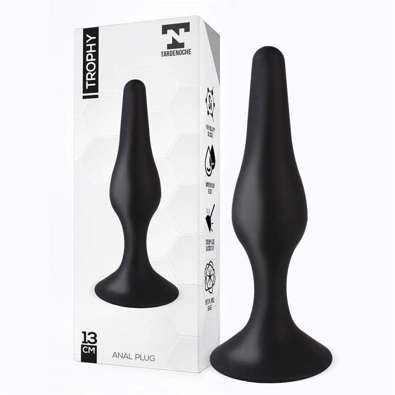 Trophet Plug Anal 13 cm Silicone Noir
