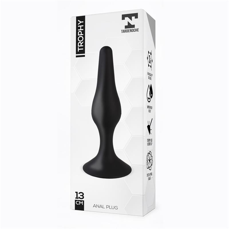 Trophet Plug Anal 13 cm Silicone Noir