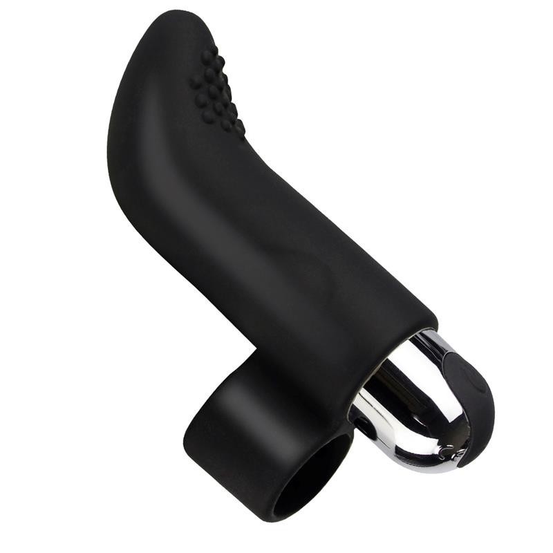 Fivib Stimulateur de doigt USB silicone Noir