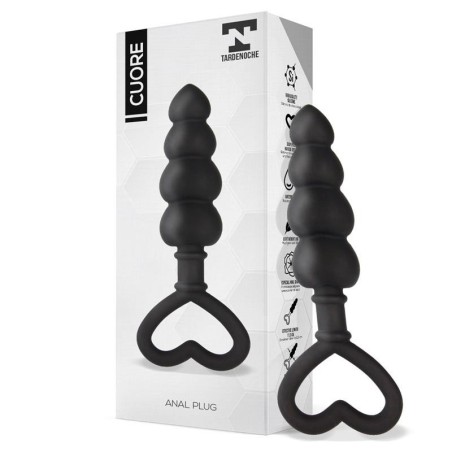 Cuore Plug Anal silicone Noir