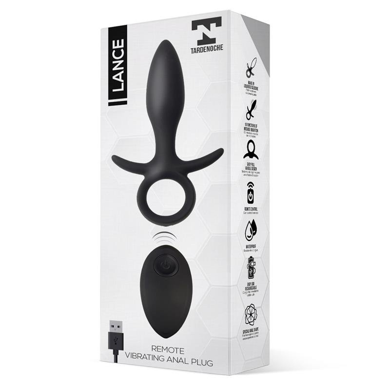 Lance Plug Anal télécommande silicone liquide USB