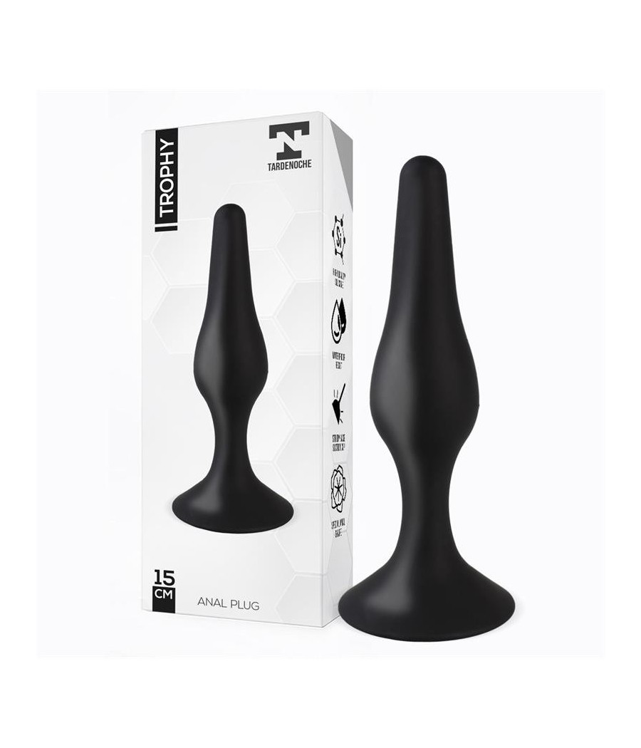Trophet Plug Anal 15 cm Silicone Noir