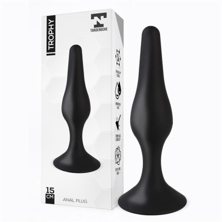 Trophet Plug Anal 15 cm Silicone Noir