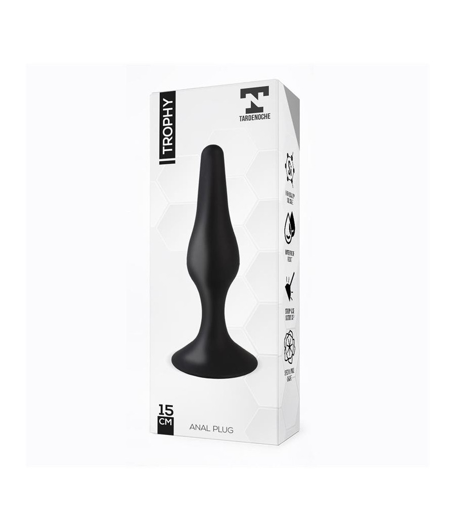 Trophet Plug Anal 15 cm Silicone Noir