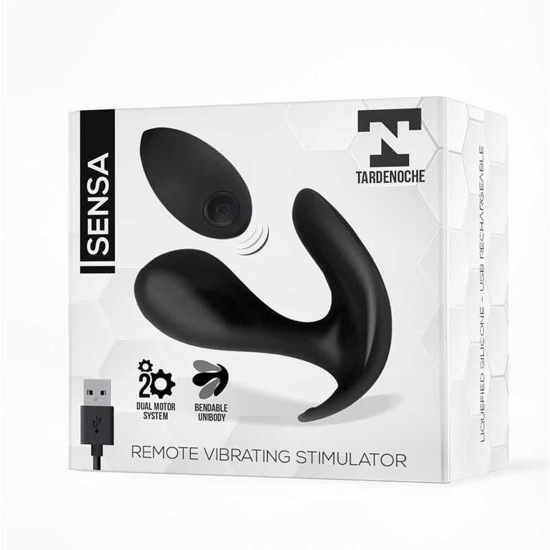 Sensa stimulateur télécommande USB silicone liquide Noir