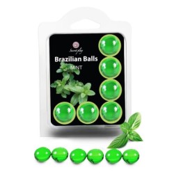 Lot de 6 balles brésiliennes menthe