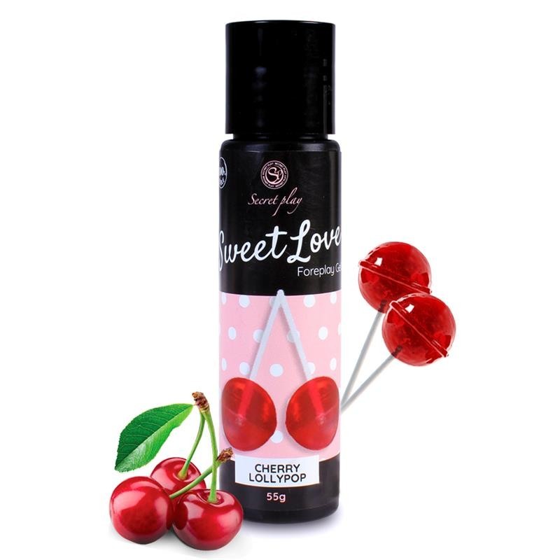 Sweet Love Lubrifiant cerise Sucette 60 ml
