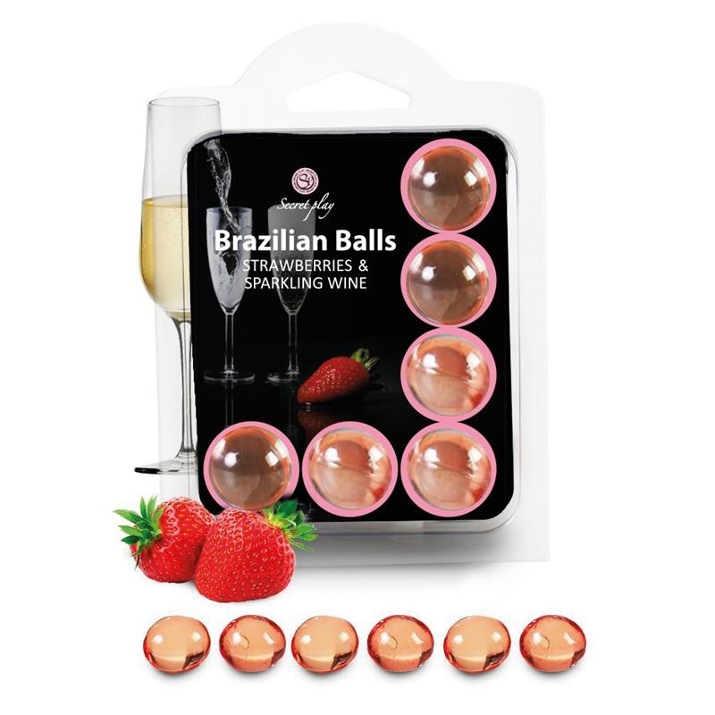 Boules Brésiliennes Set 6 fraises