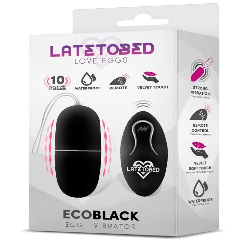 Ecoblack oeuf vibrant avec télécommande