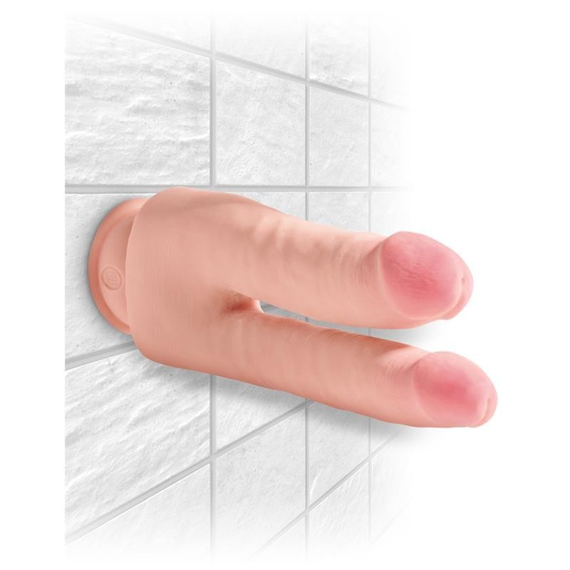 Gode 3D Double Pénétration Triple Densité Plus 9,5 Naturel