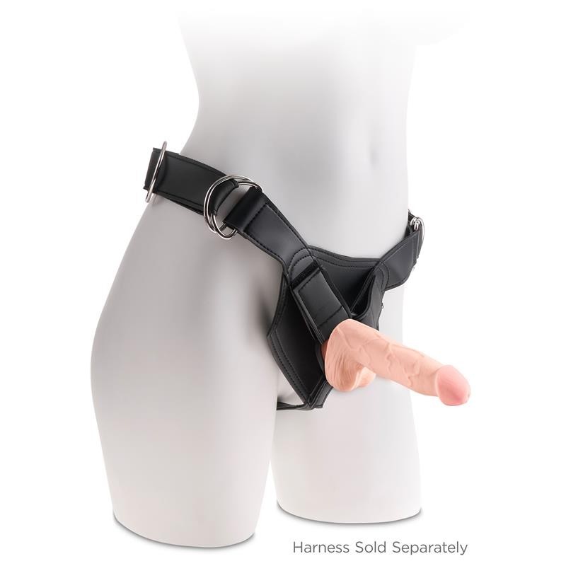 Gode 3D Triple Densité avec Testicules Plus 5 Naturel