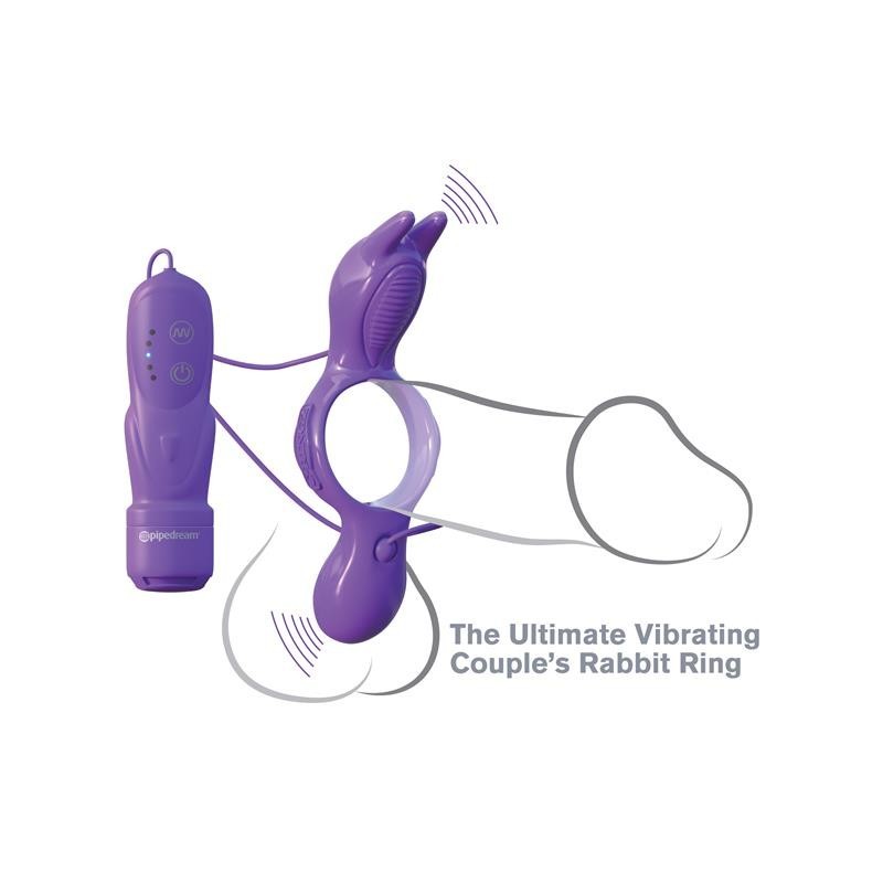 Fantaset C-Ringz Anneau pour Él et pour elle Ultimate Rabbit mauve