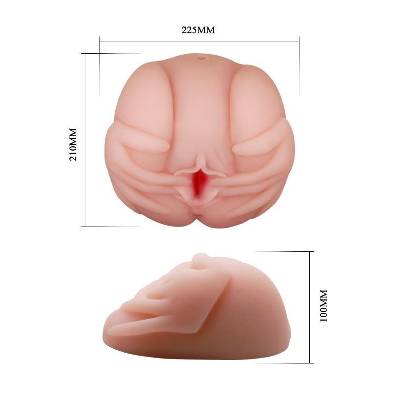 Masturbateur masculin double orifice