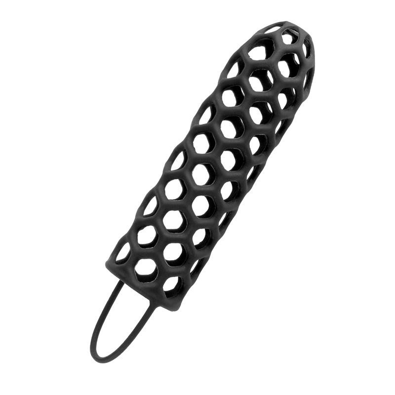 Cage à pénis Fantaset X-tensions silicone Warrior - Noir