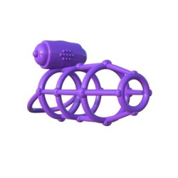 Fantaset C-Ringz Anneau Vibromasseur Cage du Clímax pourpre