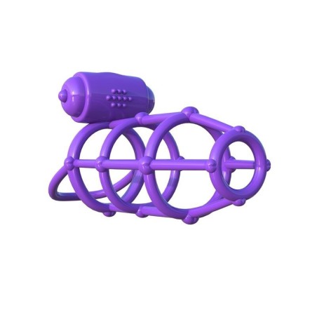 Fantaset C-Ringz Anneau Vibromasseur Cage du Clímax pourpre