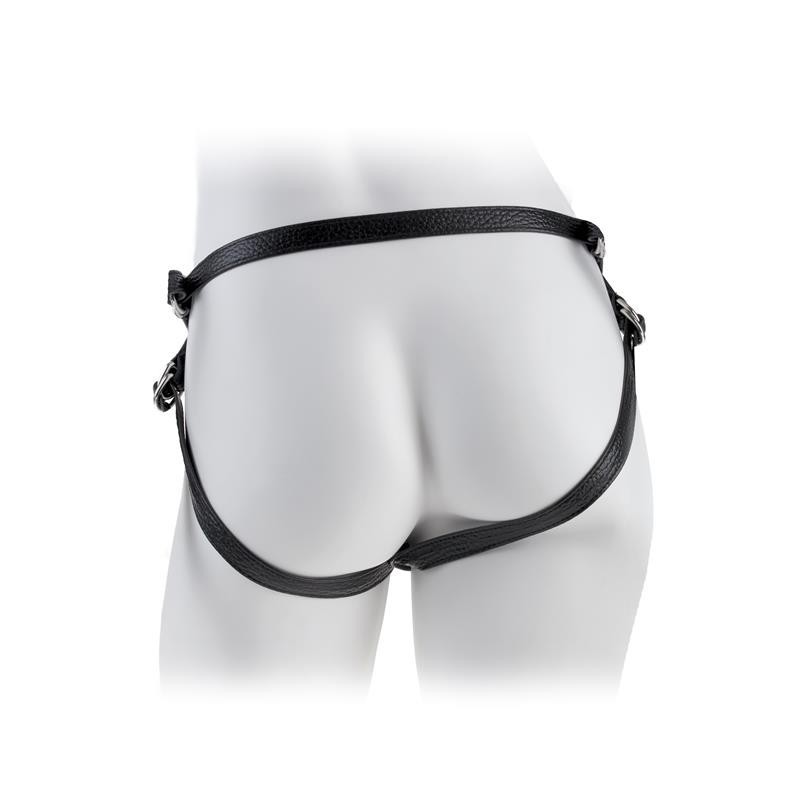 Harnais fantaisie en cuir noir de la série Fetish Fantasy