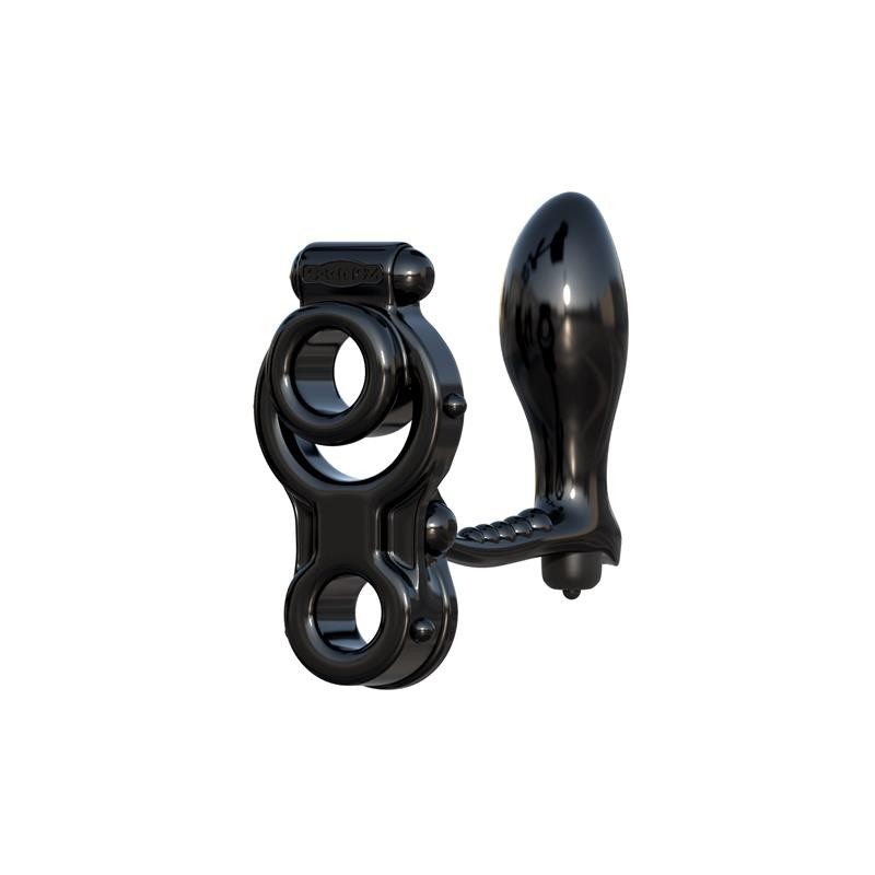 Fantaset C-Ringz Anneau avec Plug Anal Ironman noir