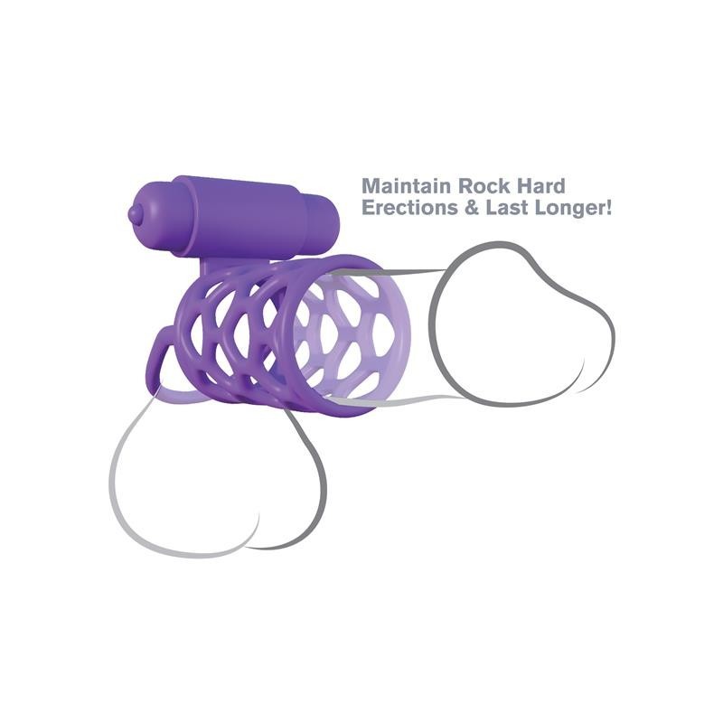 Fantaset C-Ringz Anneau Vibromasseur Cage pour couples mauve
