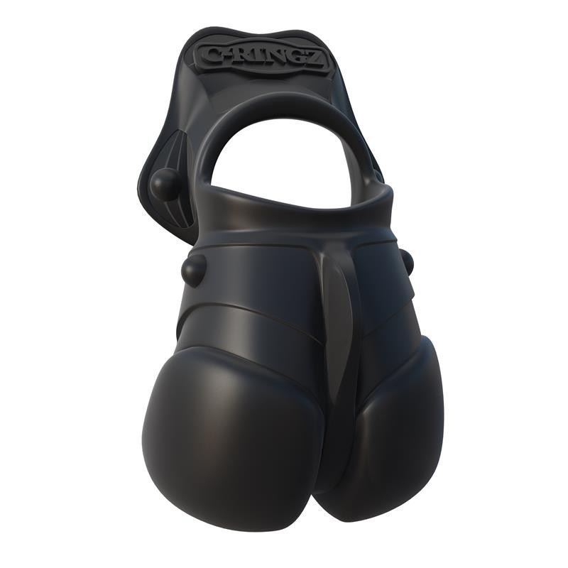 Fantaset C-Ringz Anneau avec Protection des Testicules Couleur Noir