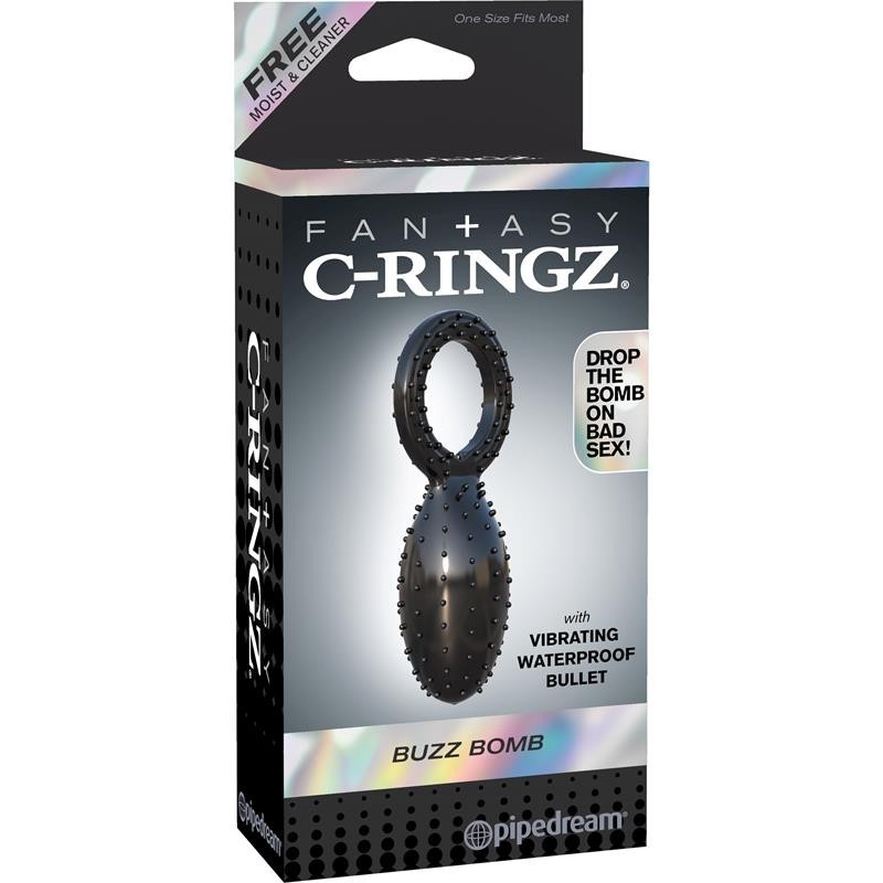 Fantaset C-Ringz Anneau Buzz Bomb noir