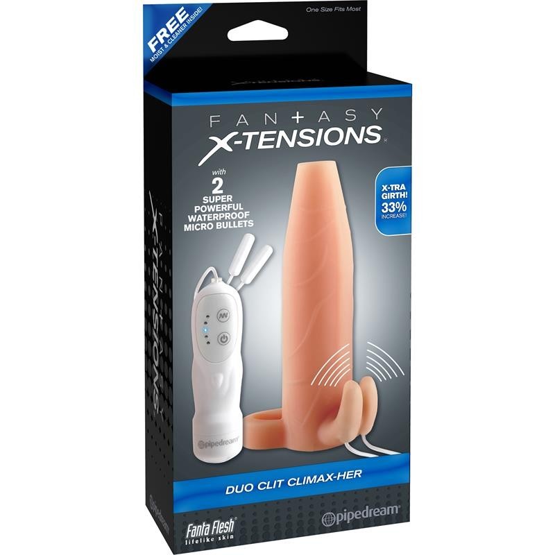 Fantaset X-tensions Duo Clit Climax-Her-Flesh