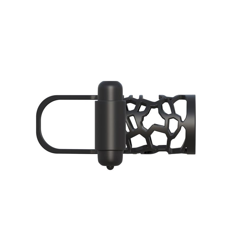 Fantaset C-Ringz Cage Vibromasseur en silicone à pénis couleur noir
