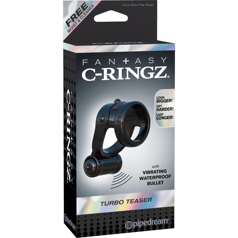 Fantaset C-Ringz Anneau Turbo Teazer Noir