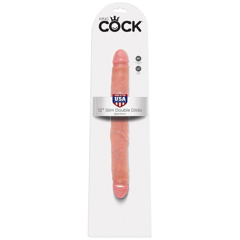 King Cock Double pénis de 12 - Couleur Naturelle