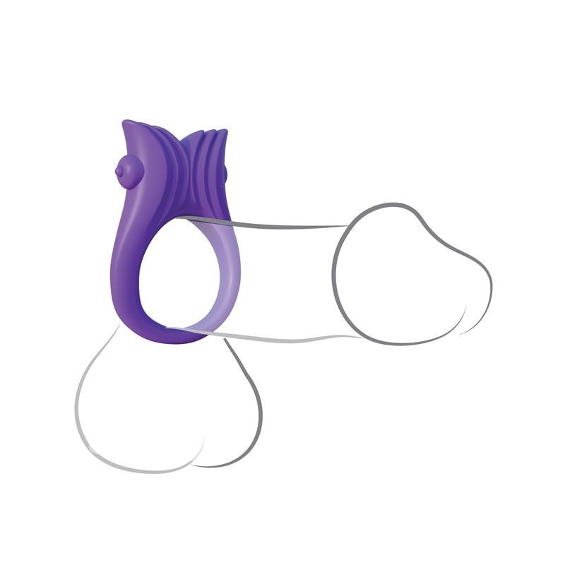 Fantaset C-Ringz Anneau en silicone Venus Love mauve