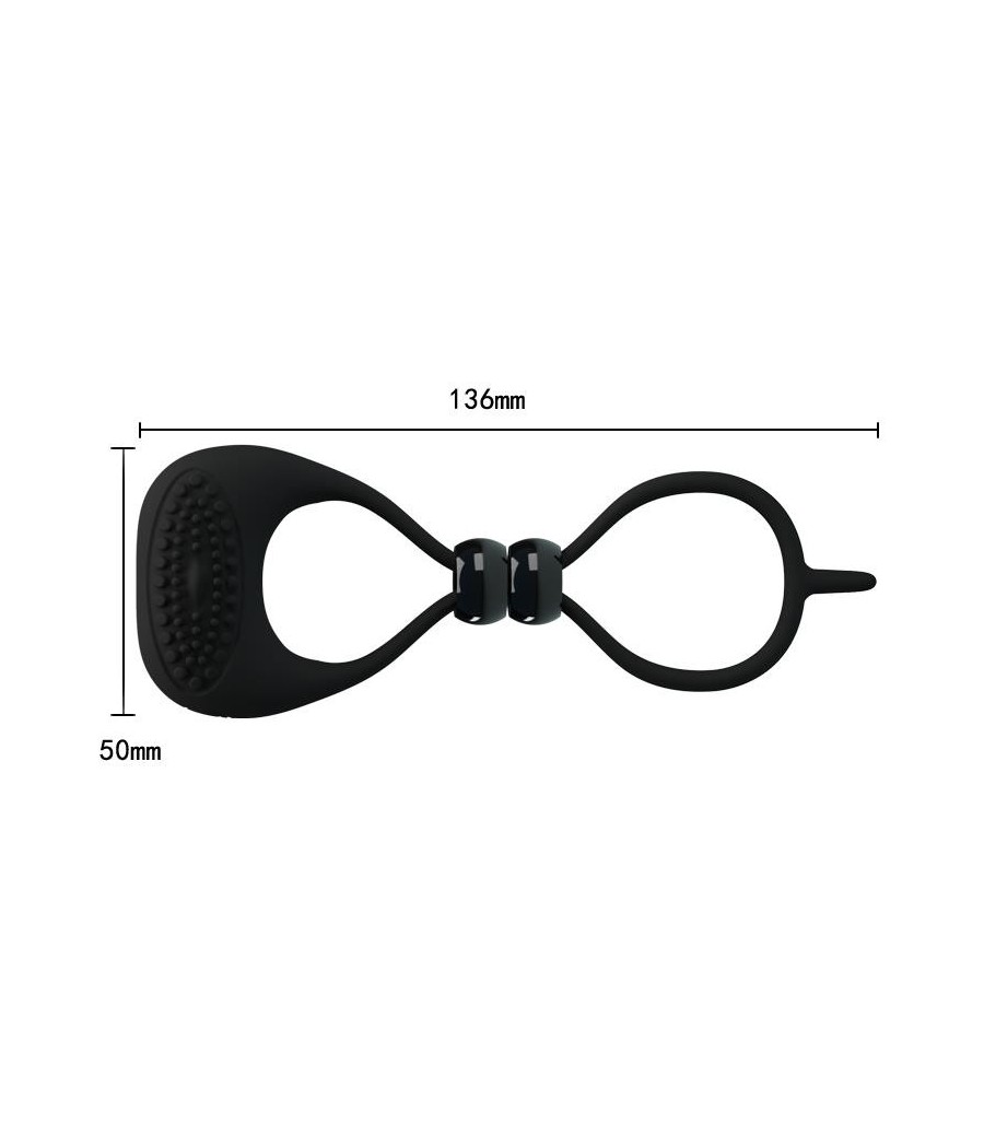 Pretty Love Anneau Vibromasseur Locker Couleur Noir