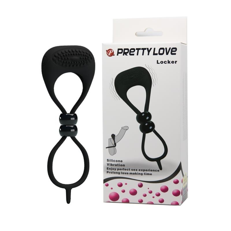 Pretty Love Anneau Vibromasseur Locker Couleur Noir