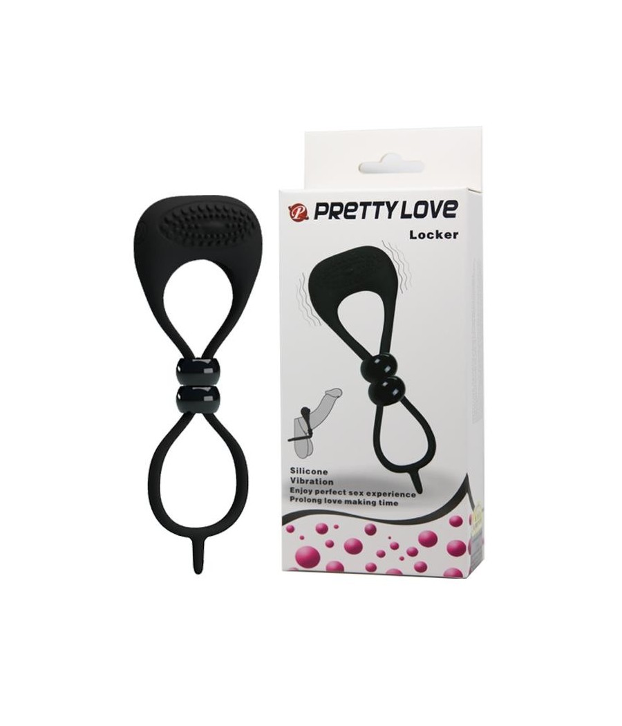 Pretty Love Anneau Vibromasseur Locker Couleur Noir