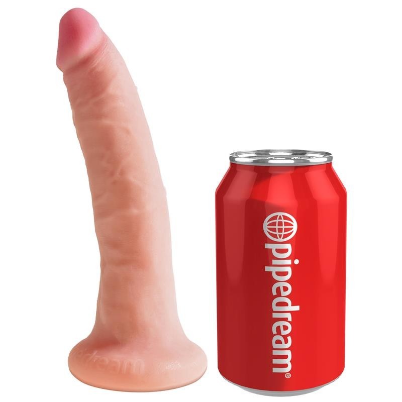 King Cock Plus pénis 7 Double Densité - Couleur Naturelle