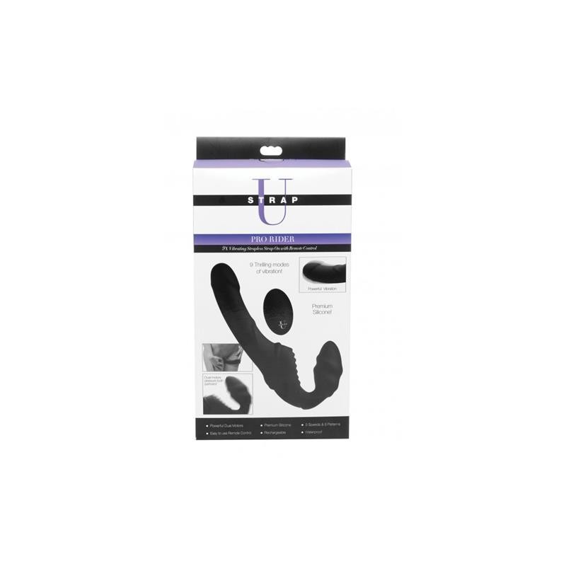 Pro Rider Vibromasseur Double Commande Remoto noir