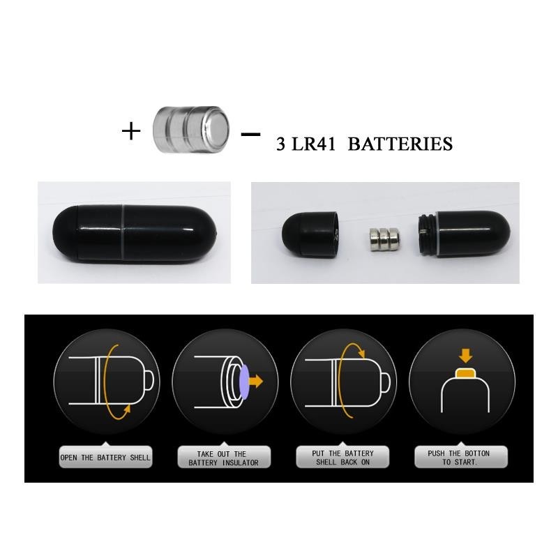 Housse à pénis avec balle couleur noir